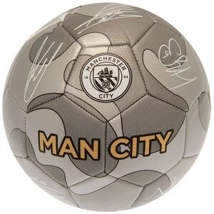 Manchester City FC Signature Soccer Ball / Silver